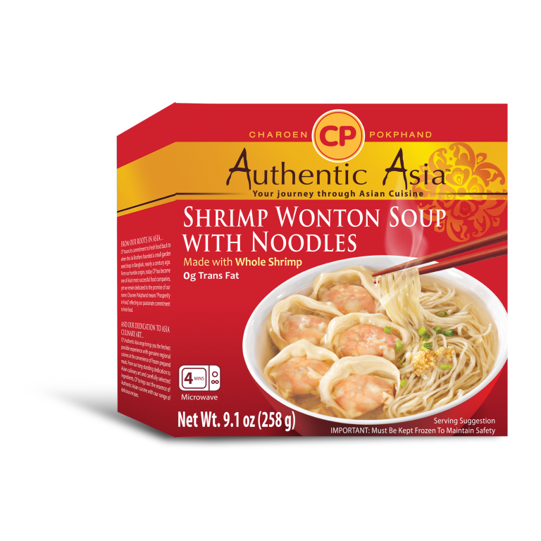 SHRIMP WONTON SOUP WITH NOODLES